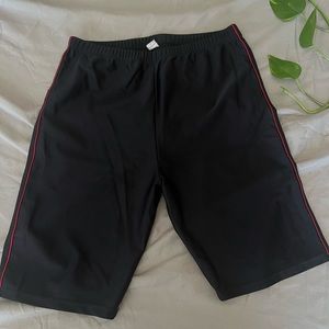 Black biker shorts